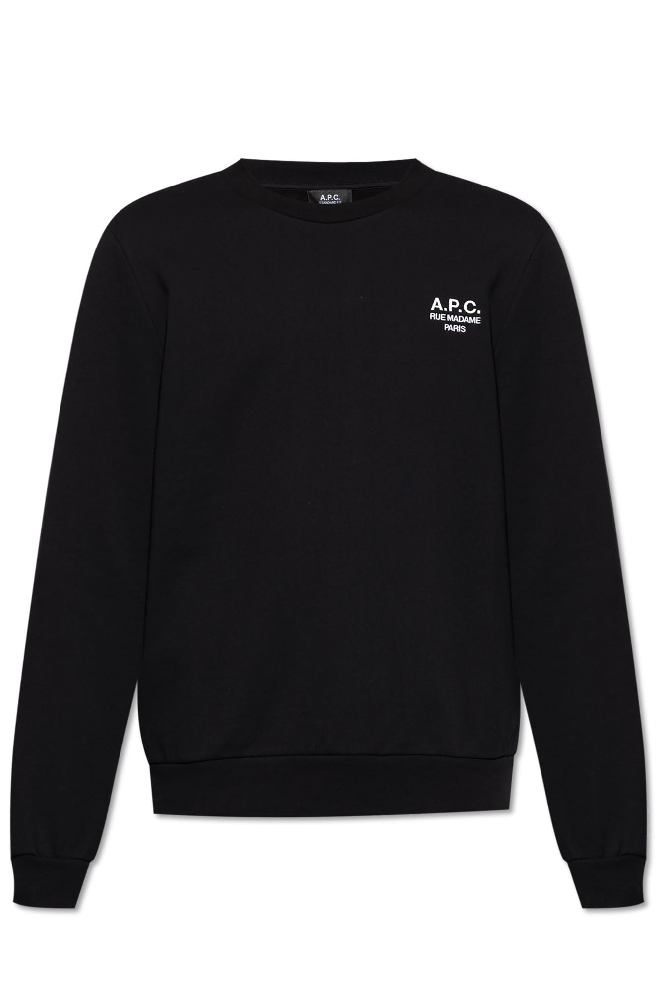 Black Sweatshirt with embroidered logo A.P.C. - Vitkac AS